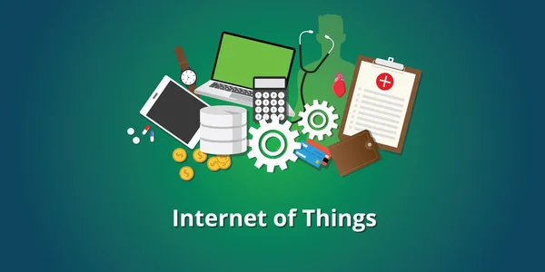 Iot concept d'internet des objets — Image vectorielle