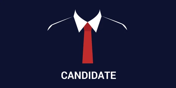 候选人招募或选举 — 图库矢量图片