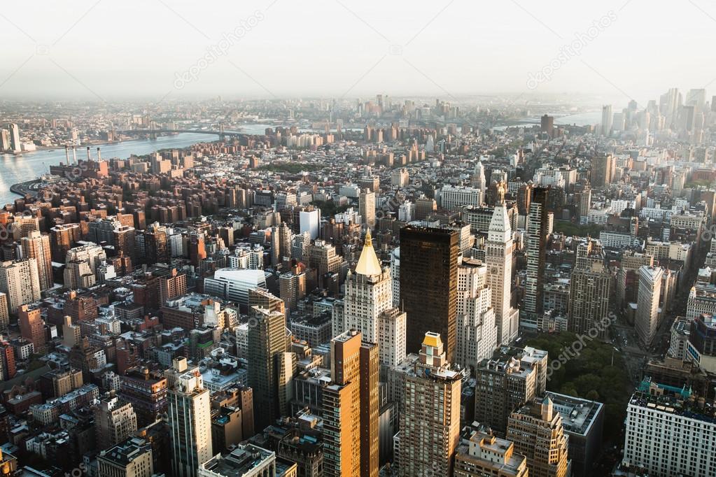 Panoramic New York city view