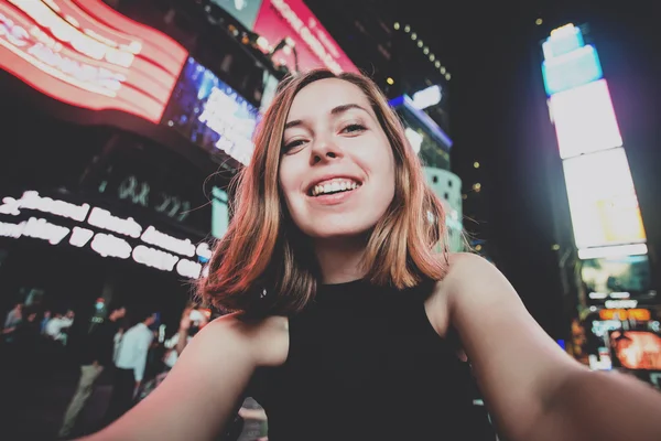 Kadın yolcu alma selfie