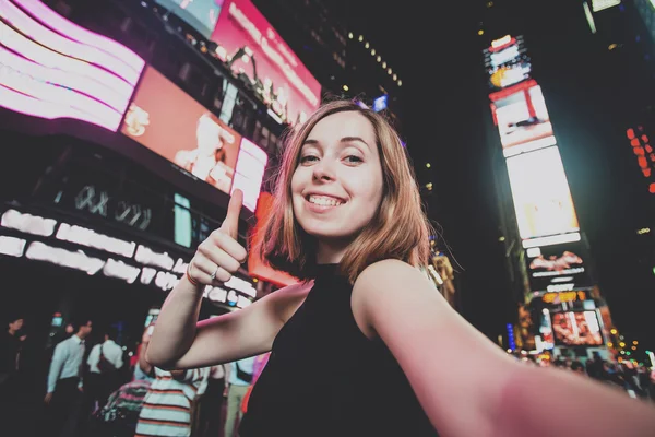Kadın yolcu alma selfie