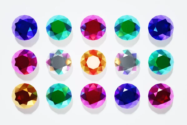 Beautiful Colorful Gems — Stock Photo, Image