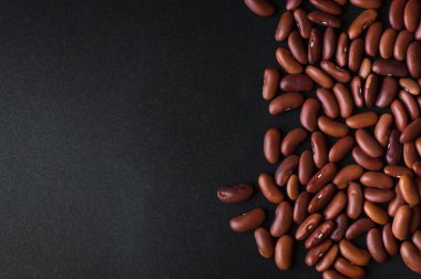 Arka plan kırmızı barbunya fasulyesi ile