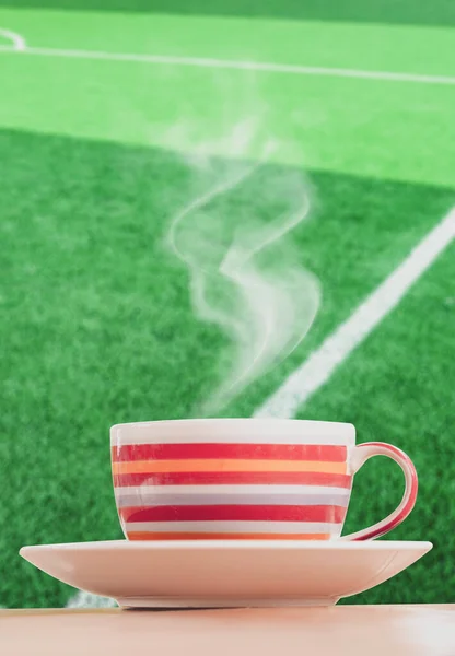 Close Image Coffee Cup Steam — Stock Photo, Image