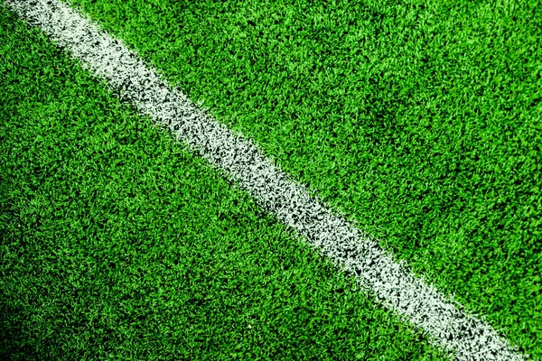 Green Football Field Close — Stock Photo, Image