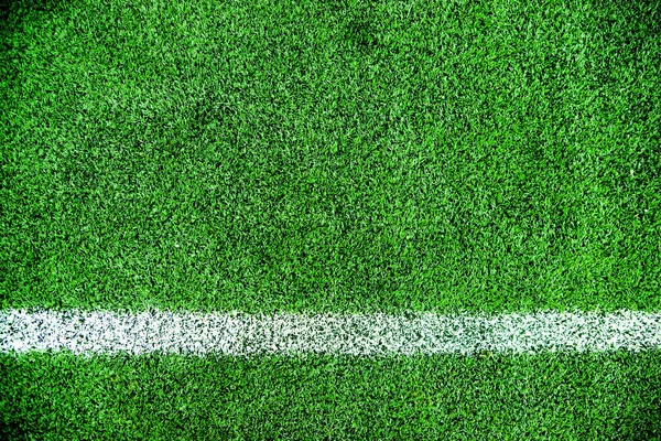 Green Football Field Close — Stock Photo, Image