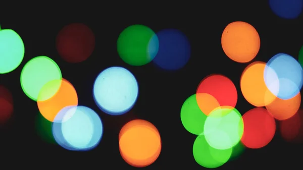 Abstract Background Image Beautiful Multicolored Bokeh Made Blurry Lenses — Stock Photo, Image