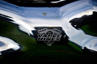 Güzel renkli Harley Davidson motosiklet parçaları, 7 Eylül 2019, Tayland.