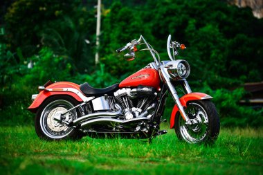 Güzel bir renk Harley Davidson motosikleti 7 Eylül 2019, Tayland