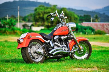 Güzel bir renk Harley Davidson motosikleti 7 Eylül 2019, Tayland