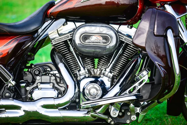 Красиво Окрашенные Части Мотоцикла Harley Davidson Сентября 2019 Года Таиланд — стоковое фото