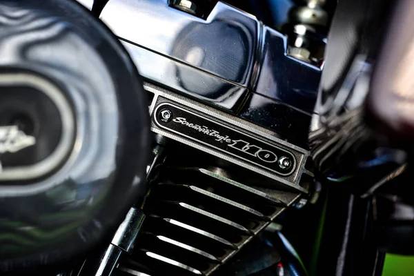 Beautifully Colored Harley Davidson Motorcycle Parts September 2019 Thailand — Stock Photo, Image