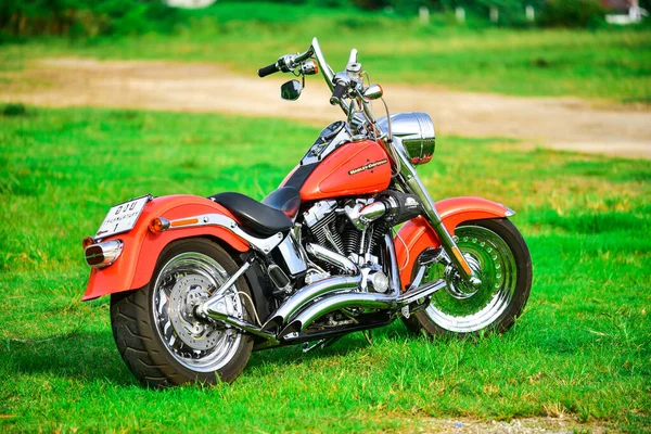 Beautiful Color Harley Davidson Motorcycle Parked Beautifully September 2019 Thailand — Stock Photo, Image