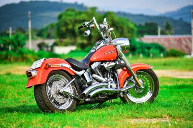 Güzel bir renk Harley Davidson motosikleti 7 Eylül 2019, Tayland