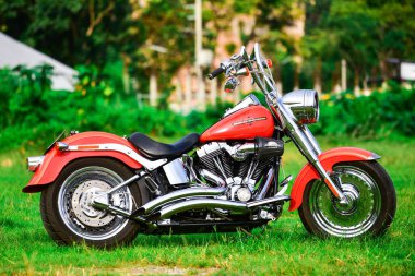 Güzel bir renk Harley Davidson motosikleti 7 Eylül 2019, Tayland