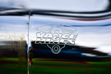 Güzel renkli Harley Davidson motosiklet parçaları, 7 Eylül 2019, Tayland.