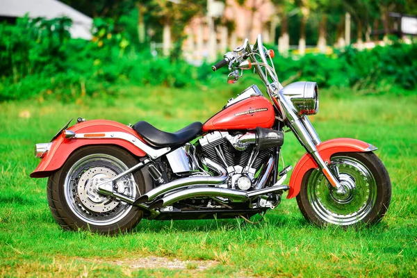 Beautiful Color Harley Davidson Motorcycle Parked Beautifully September 2019 Thailand — Stock Photo, Image