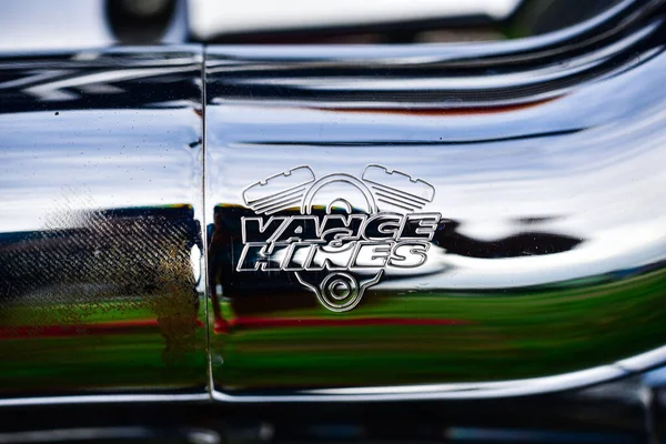 Güzel renkli Harley Davidson motosiklet parçaları, 7 Eylül 2019, Tayland.