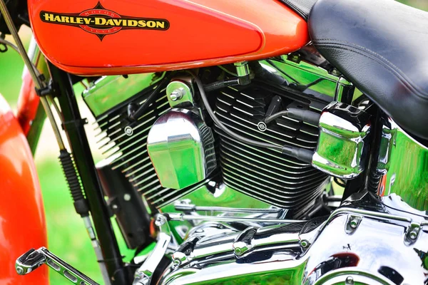 Güzel renkli Harley Davidson motosiklet parçaları, 7 Eylül 2019, Tayland.
