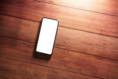 Projeye içerik koymak için boş ekran ya da kopyalanmış cep telefonu.