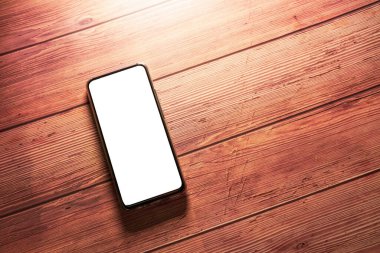 Projeye içerik koymak için boş ekran ya da kopyalanmış cep telefonu.