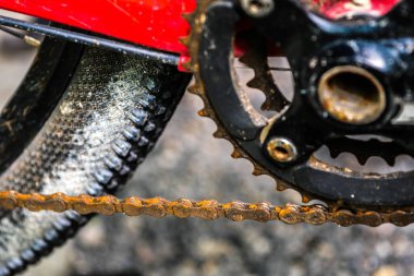 Arka plan olarak bisiklet viteslerini kapat