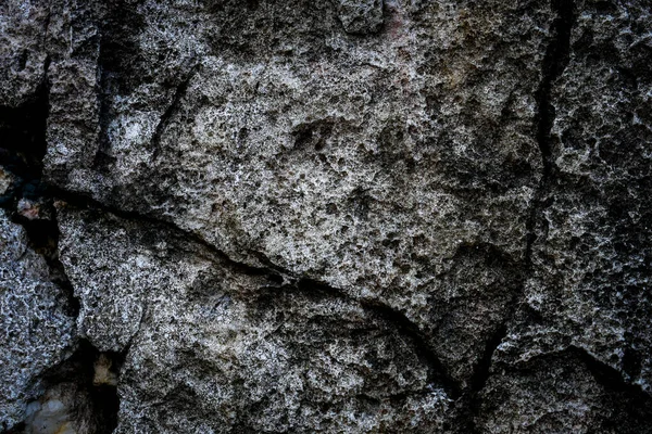 Abstract Getextureerde Donkere Stenen Muur Als Achtergrond — Stockfoto