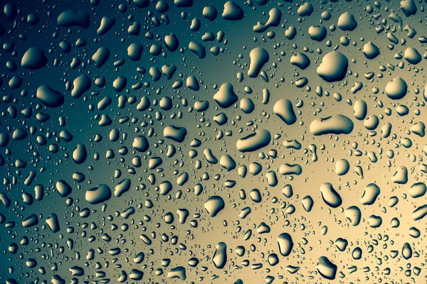 Fondo Pantalla Abstracto Con Gotas Agua Sobre Vidrio —  Fotos de Stock