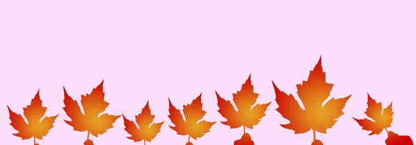 Autumn Colorful Maple Leaf Painting Clipping Path — Stock Photo, Image