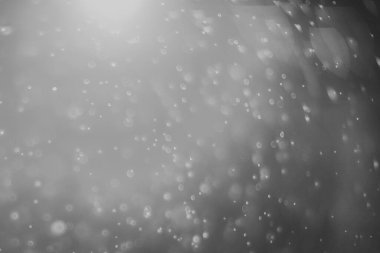 Projenizin arka planı için bulanık bir lensten Bokeh 'in siyah-beyaz görüntüsü.