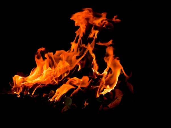 Abstract Background Image Flames Black Background — Stock Photo, Image