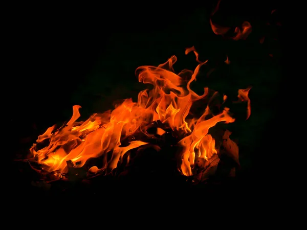 Abstract Background Image Flames Black Background — Stock Photo, Image