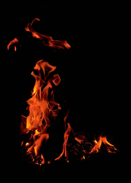 Abstract Background Image Flames Black Background — Stock Photo, Image