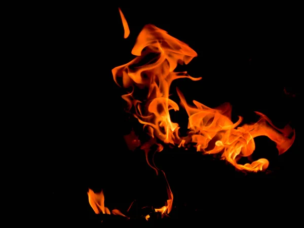 Abstract Background Image Flames Black Background — Stock Photo, Image