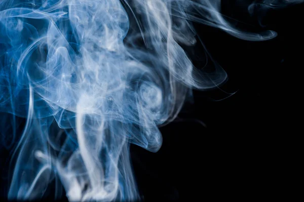 Humo Movimiento Fondo Abstracto Patrón Fondo Sobre Fondo Negro — Foto de Stock