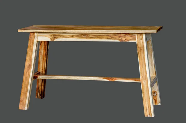 Drewniane Krzesło Kolorowym Tle Ścieżką Wycinania — Zdjęcie stockowe