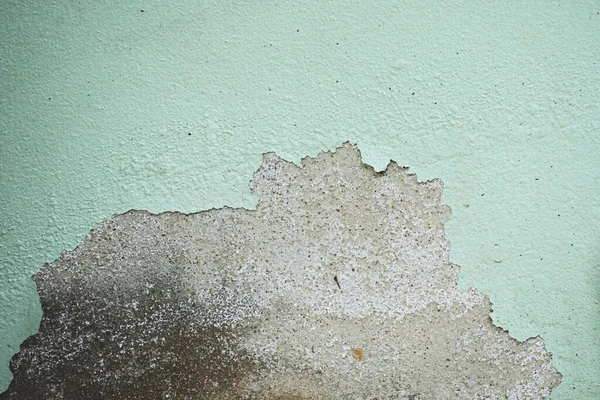Parede Cimento Que Tinta Descascou Por Causa Construção Não Padrão — Fotografia de Stock