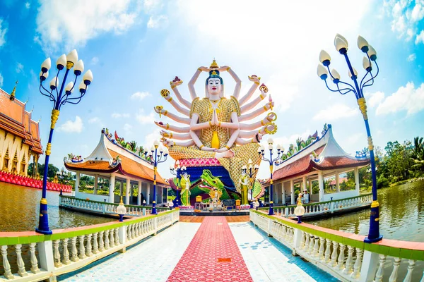 Grote Boeddha Beeld Februari 2017 Koh Samui District Surat Thani — Stockfoto