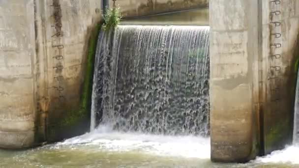 Dams Block Small Canals Rural Irrigation Systems — Vídeo de stock