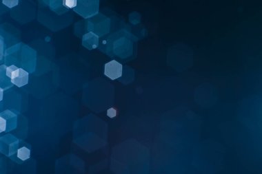 Bokeh 'in soyut arkaplan resmi altıgen şekil bulanıklaştırıcı lens tarafından oluşturuldu.