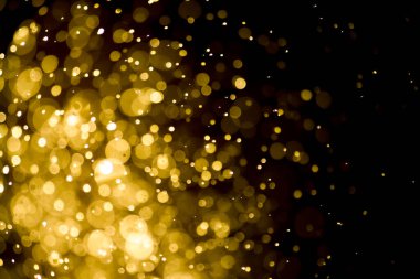Güzel Noel ışıklarının bulanık görüntüsü, bokeh etkisi. Güzel Altın Renk Bokeh Etkisi. Işıltılı ışıklar arka plan grunge, parıltı soyut Parıltılı Işıklar ve Yıldızlar Noel Arkaplanı.