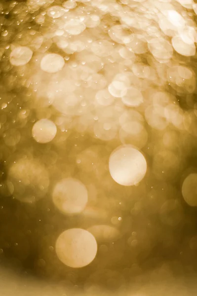 Blurred View Beautiful Christmas Lights Bokeh Effect Beautiful Golden Color — Stock Photo, Image