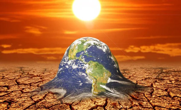 将来の地球温暖化の変化は — ストック写真