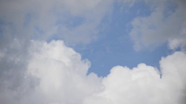 Wolken Und Himmel Als Abstrakter Hintergrund Naturkonzept — Stockvideo