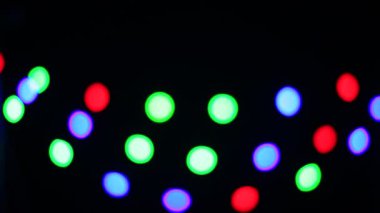colorful Christmas lights bokeh effect. Artistic, abstract defocused background for your design. Abstract background. Blurred color bokeh