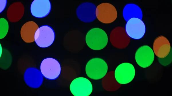 Coloridas Luces Navidad Efecto Bokeh Fondo Artístico Abstracto Desenfocado Para — Foto de Stock