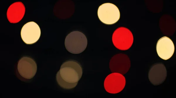 Colorido Natal Luzes Bokeh Efeito Artístico Abstrato Fundo Desfocado Para — Fotografia de Stock