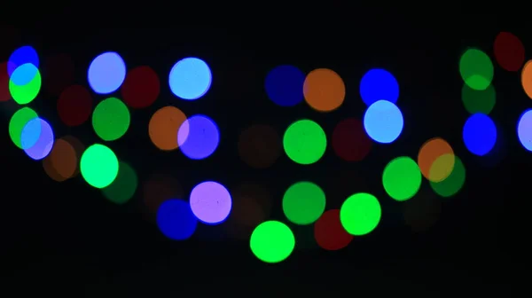 カラフルなクリスマスライトボケ効果 あなたのデザインのための芸術的で抽象的な背景 — ストック写真