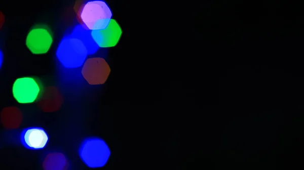 Красочные Рождественские Огни Bokeh Эффект Художественный Абстрактный Дефокативный Фон Вашего — стоковое фото