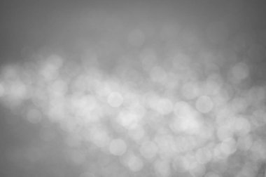 Projenizin arka planı için bulanık bir lensten Bokeh 'in siyah-beyaz görüntüsü.